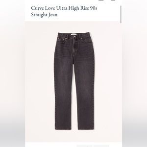 Abercrombie Curve Love 90s Straight Ultra High Rise